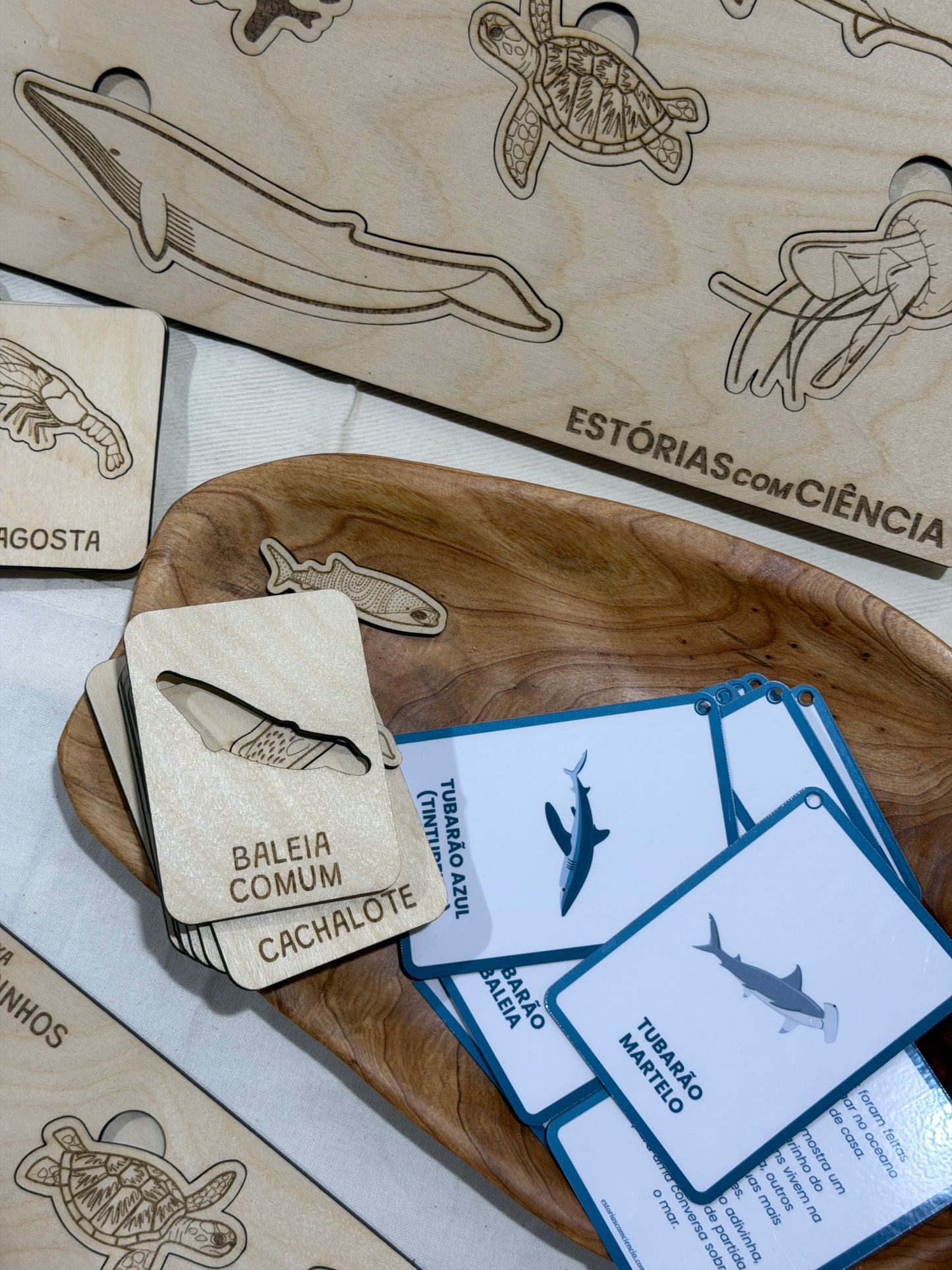 Cartas dos Animais do Oceano